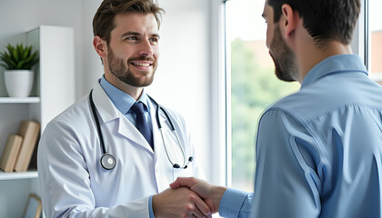 Patient and Doctor Engaging in a Consultation