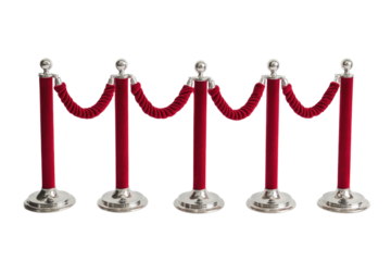 Red velvet rope barriers (1)