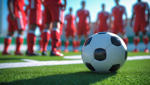 youth football team engaging in weekend training and competition