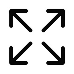 Expand Arrows Icon Representing Canvas Resizing and Workspace Adjustment