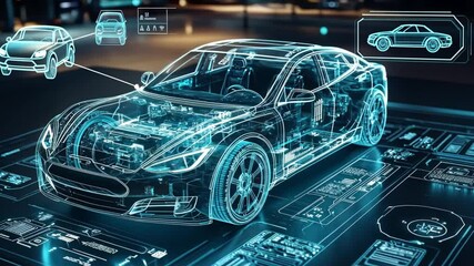 Futuristic Car Design: Innovative Technology in Automotive Engineering - Powered by Adobe