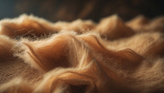 Close-up of alpaca fur for textile background