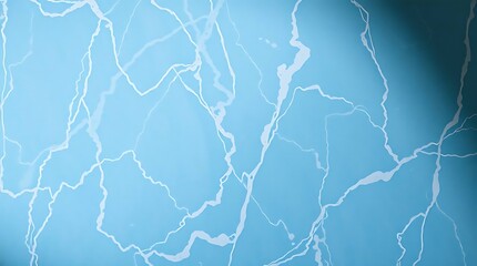 Sky Blue Marble Texture with White and Dark Veins – Smooth Abstract Stone Pattern for Interiors and Digital Backgrounds