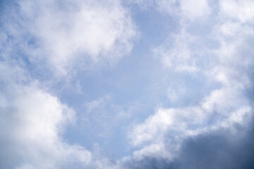 雲の空き間を抜けると向こうは青空