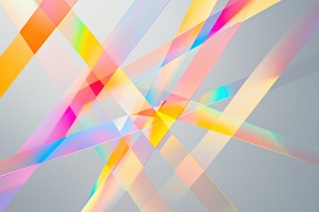 Obraz premium Radiant abstract light beams in pastel tones