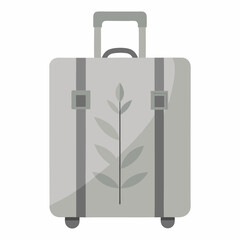 Travel crew soft sided luggage vector art illustration