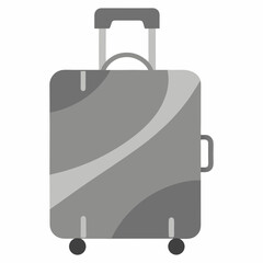 Travel crew soft sided luggage vector art illustration