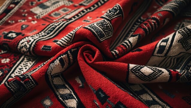 Elegant Retro Rug with Handmade Traditional Motifs from Qatar, Kuwait, and Oman