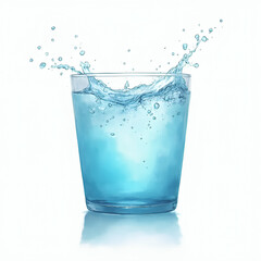 water pouring into glass