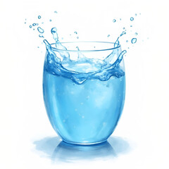 Refreshing Water Splash with Stunning Crown Shape..