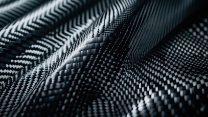 Textured Kevlar fabric with modern geometric background