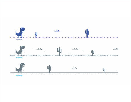 no enternet, checking the network cables, modem, and router, There is no internet connection, No internet connection pixel dinosaur offline art bad connection vector computer digital web concept