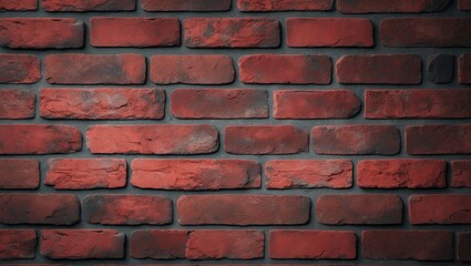 Obraz premium Distressed red brick masonry background with seamless tiling