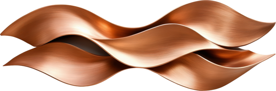 Abstract Copper Wave Forms