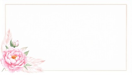Fototapeta premium Elegant floral design studio digital artwork white background close-up aesthetic inspiration