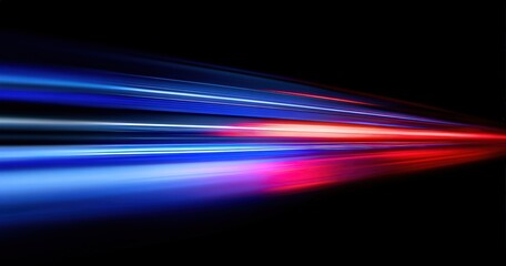 Dynamic motion blur of vibrant light trails.