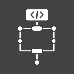 Algorithm icon vector image. Suitable for mobile apps, web apps and print media.