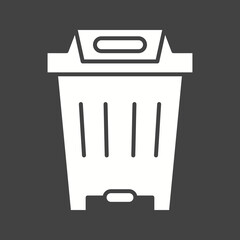 Bin icon vector image. Suitable for mobile apps, web apps and print media.
