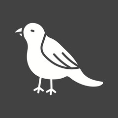 Bird icon vector image. Suitable for mobile apps, web apps and print media.