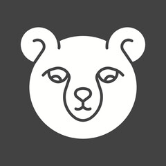 Bear icon vector image. Suitable for mobile apps, web apps and print media.