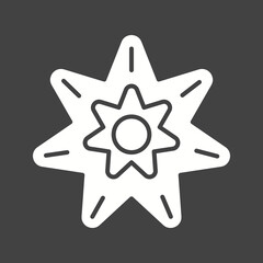 Chakra icon vector image. Suitable for mobile apps, web apps and print media.