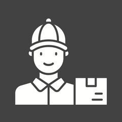 Courier icon vector image. Suitable for mobile apps, web apps and print media.