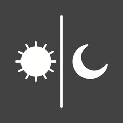 Day And Night icon vector image. Suitable for mobile apps, web apps and print media.