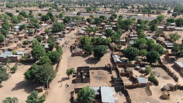 Aerial view of Fanisua Dutse Local Government Area of Jigawa State - Nigeria