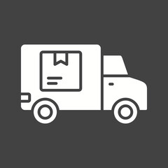 Delivery Truck icon vector image. Suitable for mobile apps, web apps and print media.