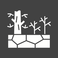 Desertification icon vector image. Suitable for mobile apps, web apps and print media.