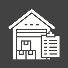 Inventory icon vector image. Suitable for mobile apps, web apps and print media.