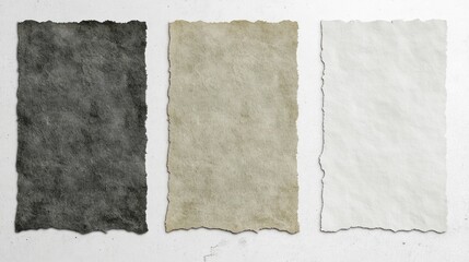 Textured paper samples