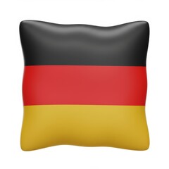 Naklejka premium Black Red and Gold Striped Pillow Featuring German Flag