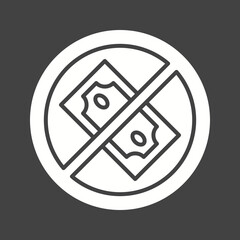 No Corruption icon vector image. Suitable for mobile apps, web apps and print media.