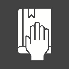 Oath icon vector image. Suitable for mobile apps, web apps and print media.
