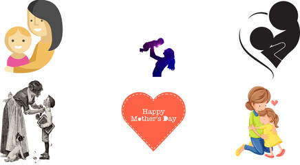Loving Family Connections: Editable Vector Art Collection
