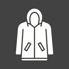 Raincoat icon vector image. Suitable for mobile apps, web apps and print media.
