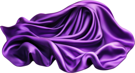 Purple Silk Fabric Drape