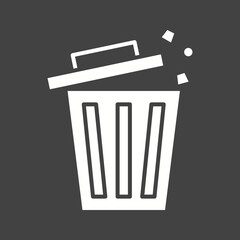 Trash icon vector image. Suitable for mobile apps, web apps and print media.