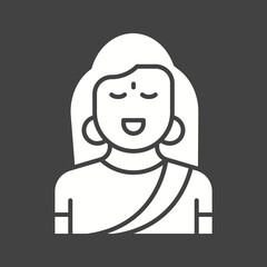 Village Women icon vector image. Suitable for mobile apps, web apps and print media.