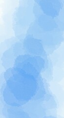 Blue Watercolor Wash Abstract Pattern on White Background