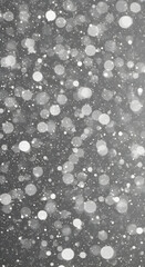 Blurred Silver Bokeh Overlay Background for Festive Celebration