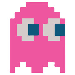 Fototapeta premium Gamer Pixel Ghost illustration, Gamer Digital File, Gaming Equipment vector, Gamer Life design sublimation 