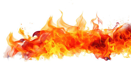 Bright Fire and Flames Isolated