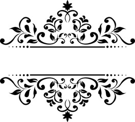 Vintage Wedding Name Ornate Frame