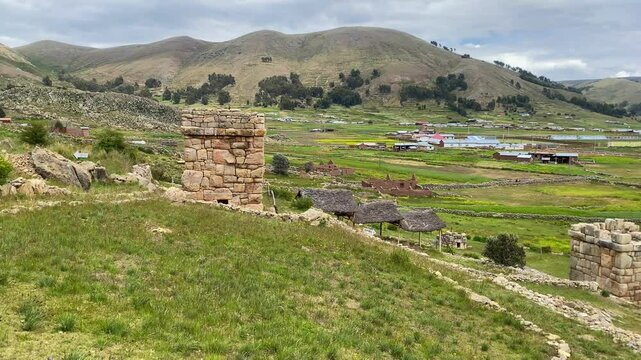 Chullpas of Molloco, funerary towers in Peru