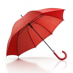 red umbrella isolated on white