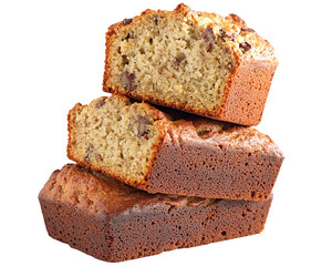 a stack of bread with a bite taken out of it