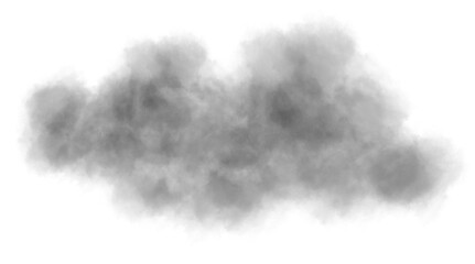 black smoke on white background