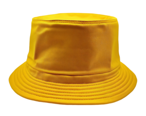a yellow hat with a white background